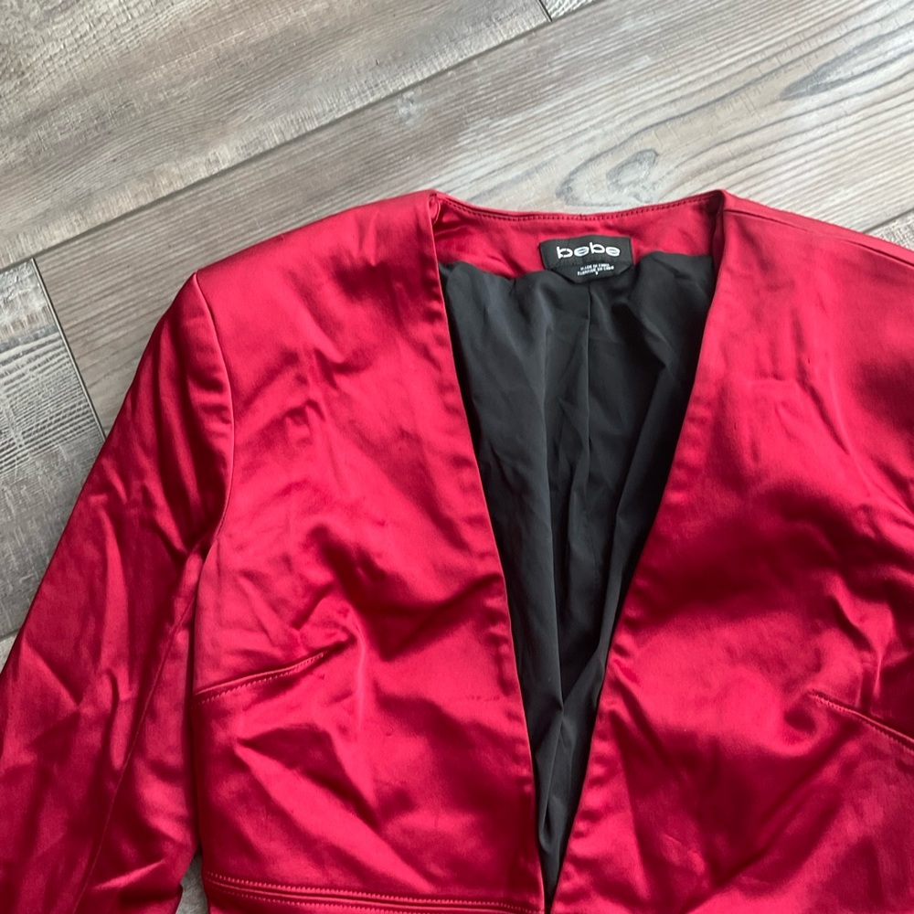 bebe Red blazer - Picture 8 of 9